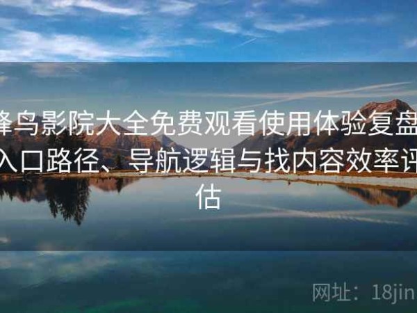 蜂鸟影院大全免费观看使用体验复盘：入口路径、导航逻辑与找内容效率评估