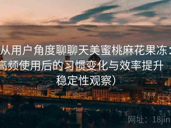 从用户角度聊聊天美蜜桃麻花果冻：高频使用后的习惯变化与效率提升（稳定性观察）