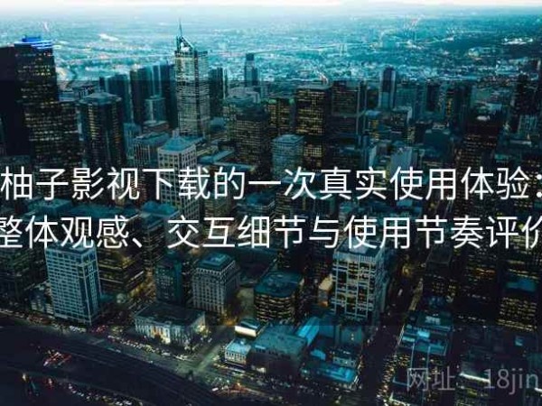 柚子影视下载的一次真实使用体验：整体观感、交互细节与使用节奏评价