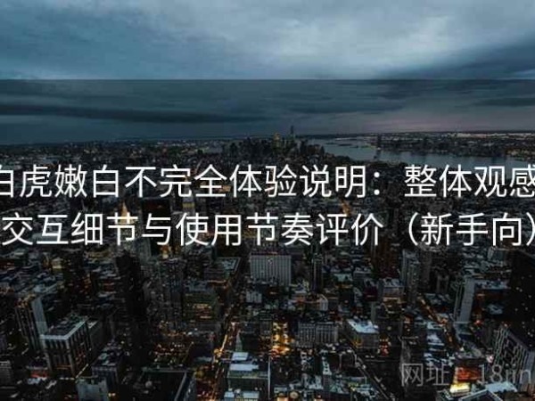 白虎嫩白不完全体验说明：整体观感、交互细节与使用节奏评价（新手向）