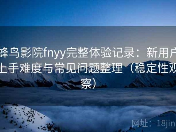 蜂鸟影院fnyy完整体验记录：新用户上手难度与常见问题整理（稳定性观察）