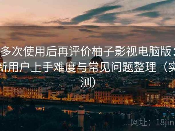 多次使用后再评价柚子影视电脑版：新用户上手难度与常见问题整理（实测）