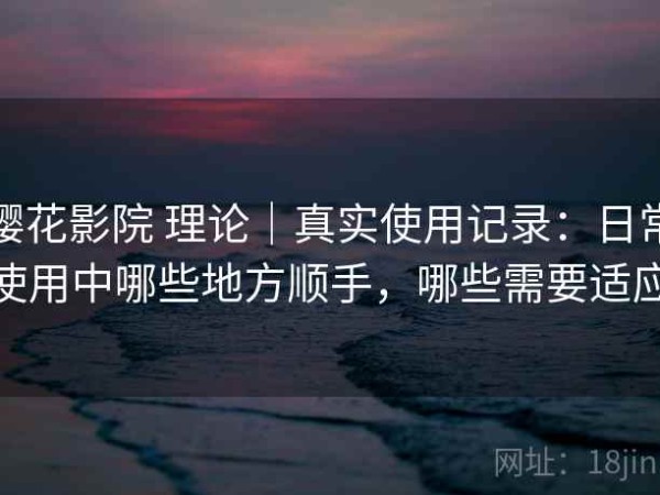 樱花影院 理论｜真实使用记录：日常使用中哪些地方顺手，哪些需要适应