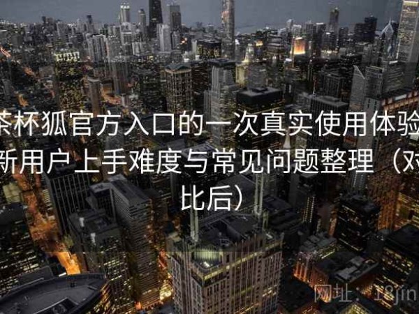 茶杯狐官方入口的一次真实使用体验：新用户上手难度与常见问题整理（对比后）