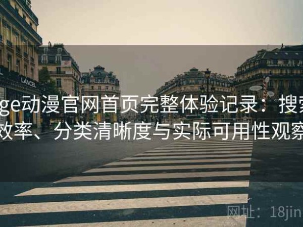 age动漫官网首页完整体验记录：搜索效率、分类清晰度与实际可用性观察