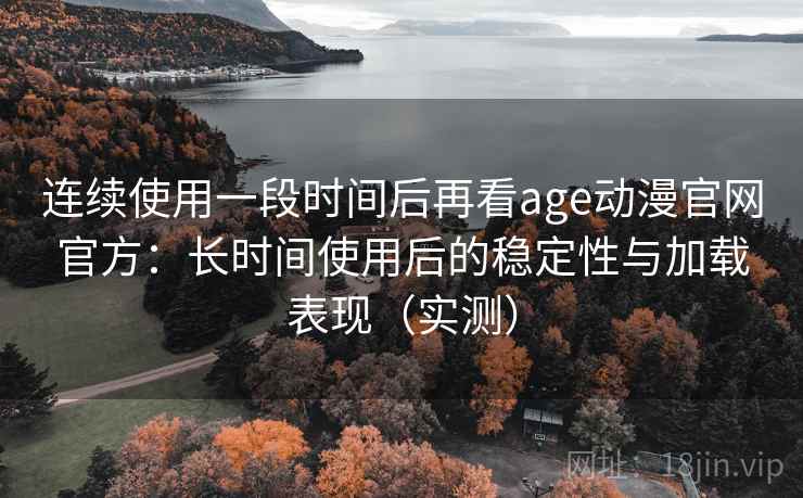 连续使用一段时间后再看age动漫官网官方：长时间使用后的稳定性与加载表现（实测）