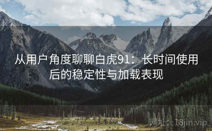 从用户角度聊聊白虎91：长时间使用后的稳定性与加载表现